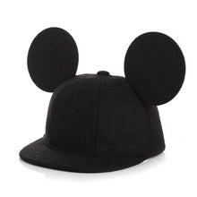Load image into Gallery viewer, Black Mous Ears Cap
