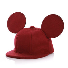 Load image into Gallery viewer, Black Mous Ears Cap